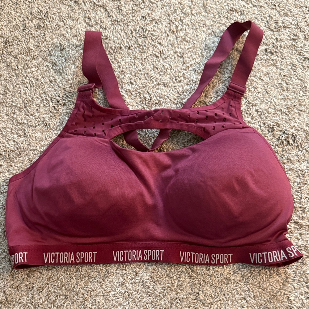 Women's Burgundy Sports Bra